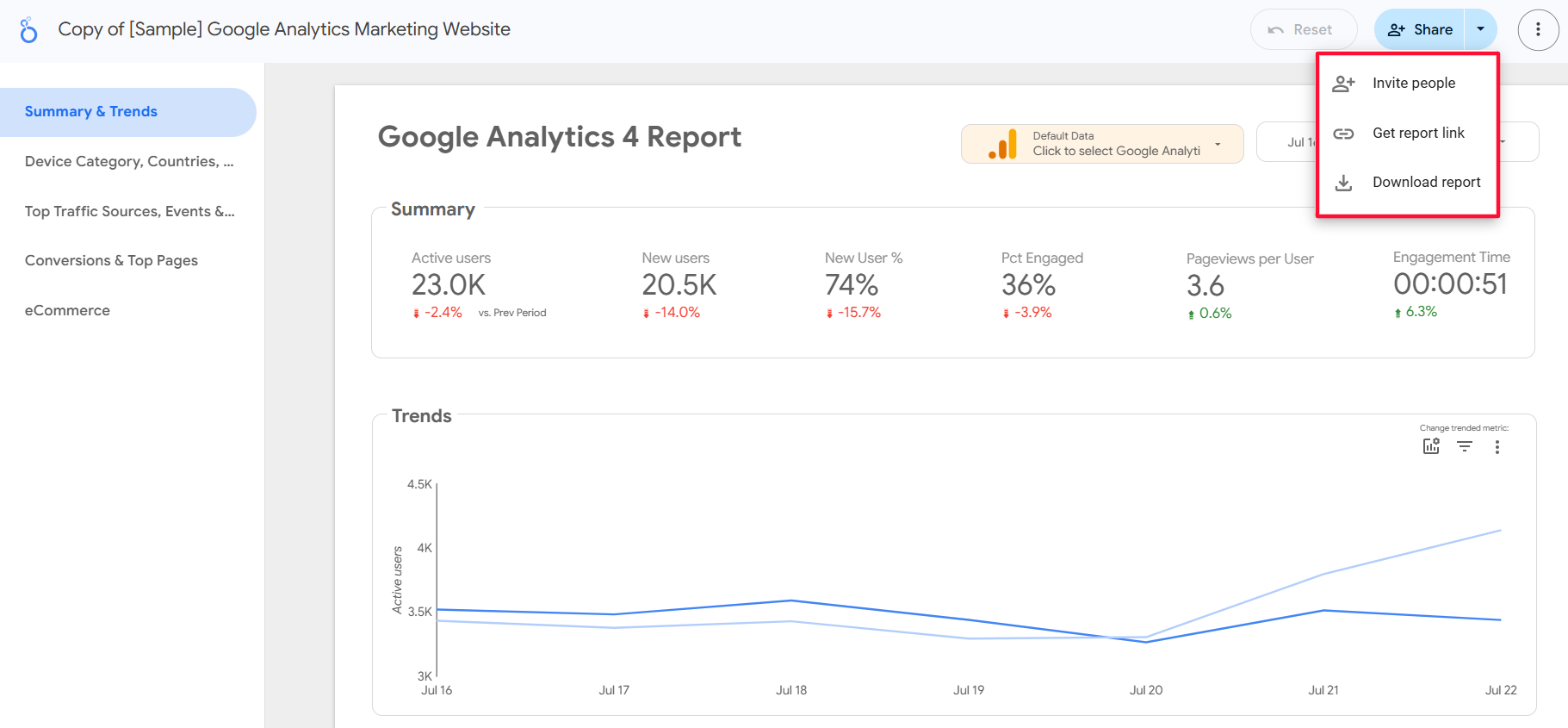  Как работать с Google Looker Studio: обзор интерфейса и базовых функций