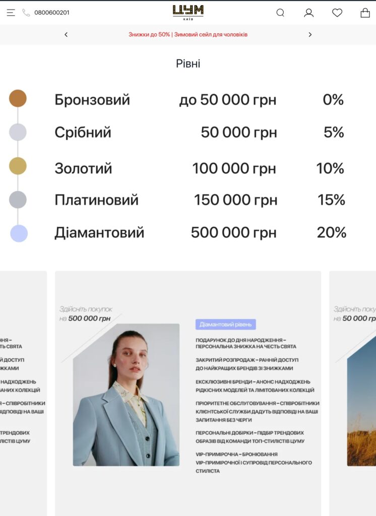 Програма лояльності ЦУМ