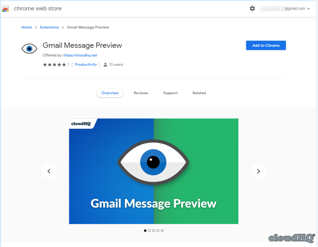 Розширення Gmail Message Preview
