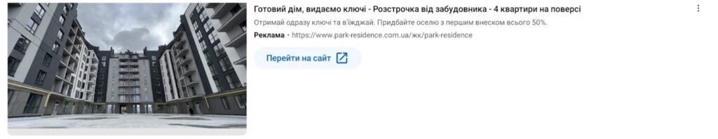 Переваги Google Ads нерухомість 