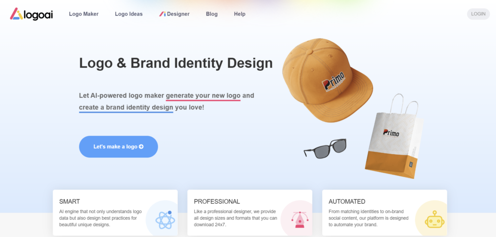 Інтерфейс LogoAI