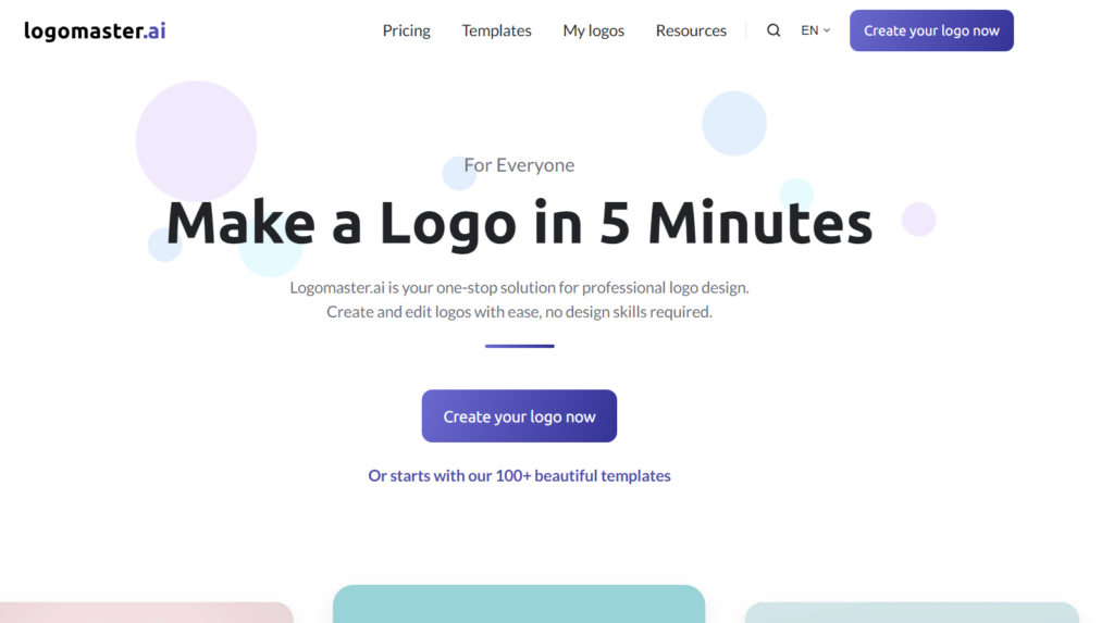 Інтерфейс Logomaster.ai